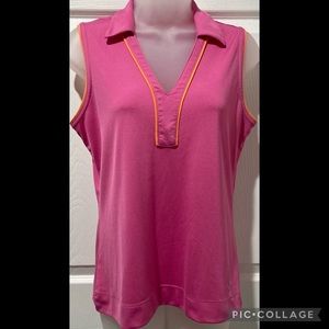 {SALE} Callaway Golf Polo tank top pink & orange -M-